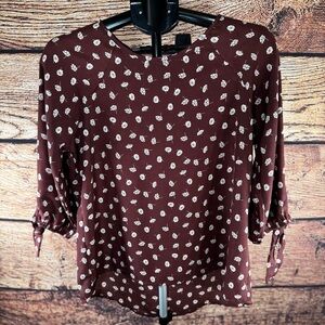 Papermoon‎ Brown Floral Blouse